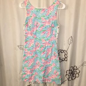 Lilly Pulitzer Lobster Print Side Tie Dress